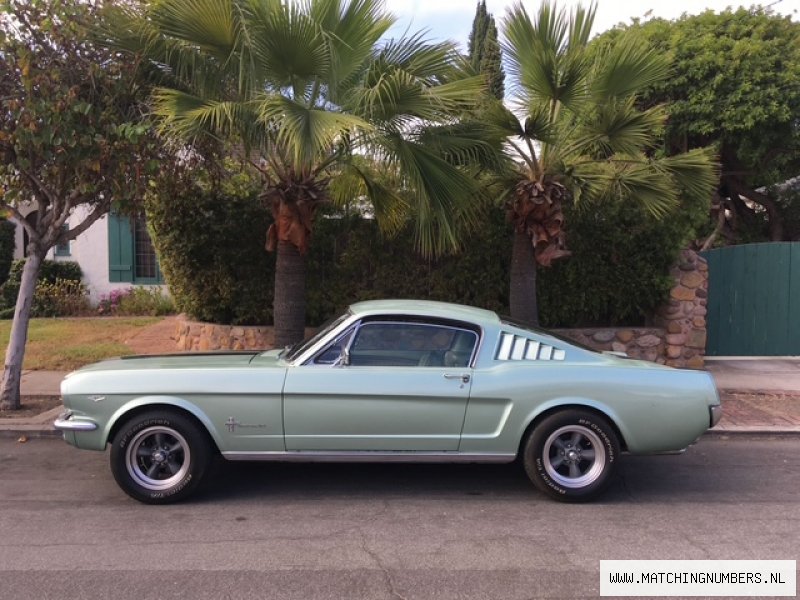 1965 - Ford Mustang Fastback 289 A Code Light Green