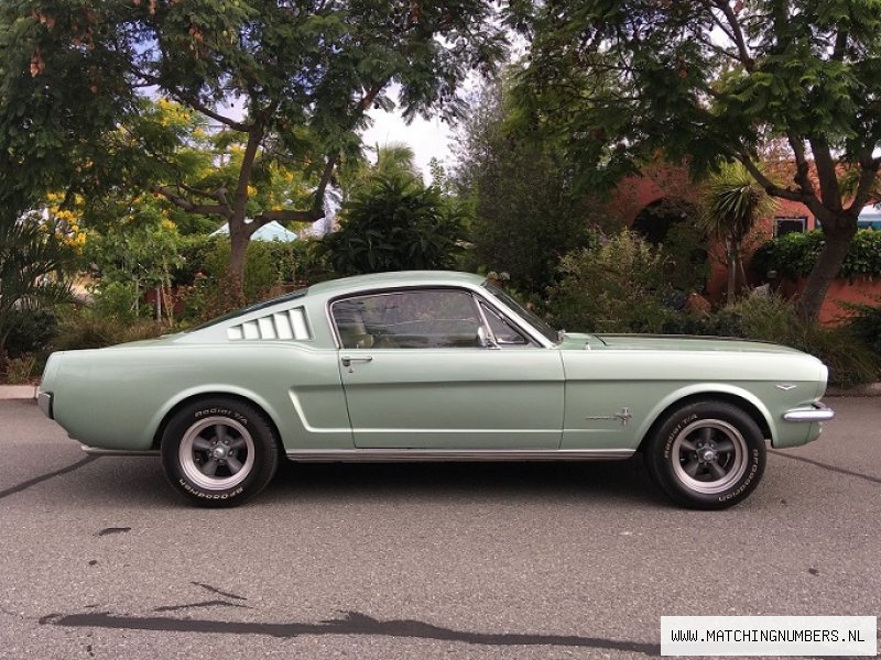 1965 - Ford Mustang Fastback 289 A Code Light Green